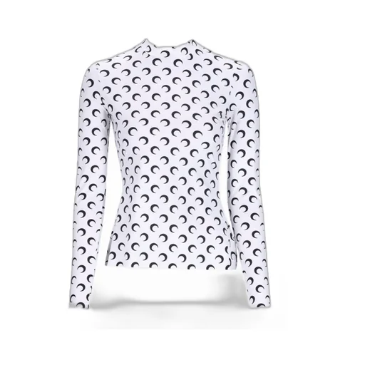 Moon Printed Long Sleeved Top