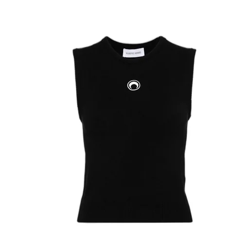Sleeveless Ribbed Knit Top