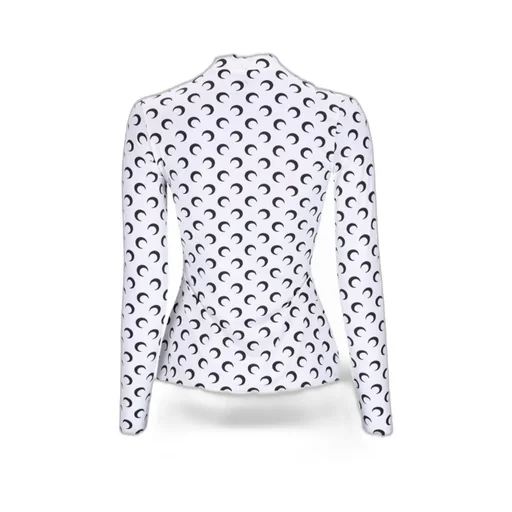 Moon Printed Long Sleeved Top