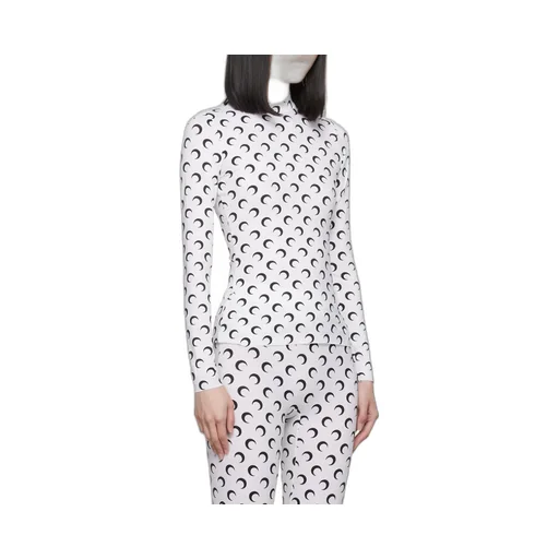 Moon Printed Long Sleeved Top