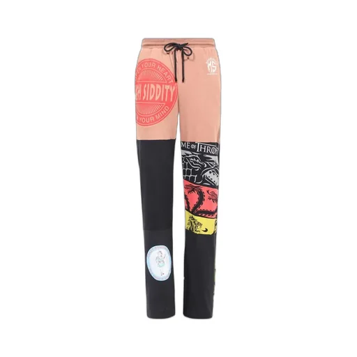 Regenerated Patchwork Cotton Trousers