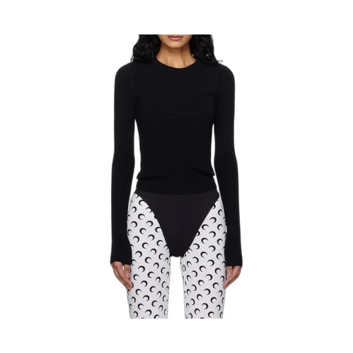 Rib Round-Neck Sweater