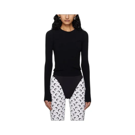 Rib Round-Neck Sweater