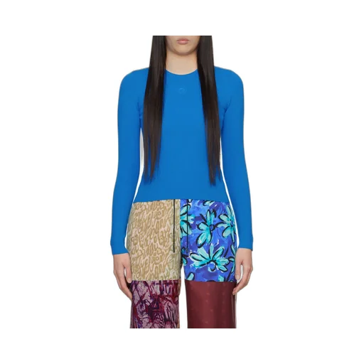 Long-Sleeved Ribbed Sweater