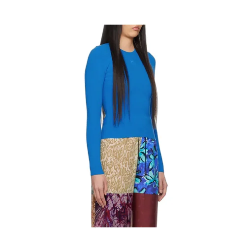 Long-Sleeved Ribbed Sweater
