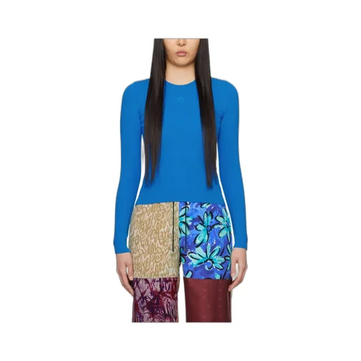 Long-Sleeved Ribbed Sweater