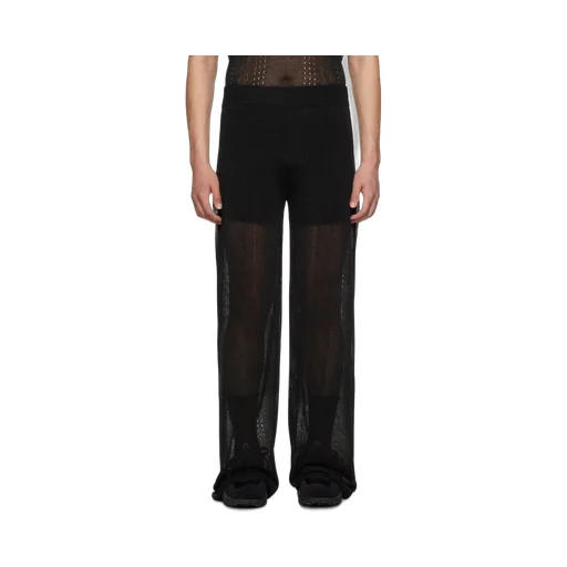 Mesh Logo Pattern Trousers