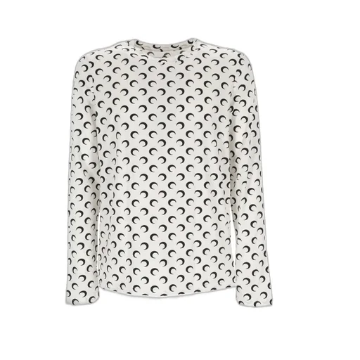 Moon Printed Long Sleeved T-Shirt