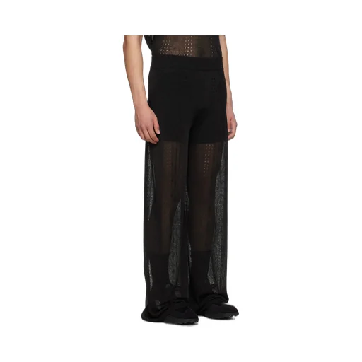 Mesh Logo Pattern Trousers