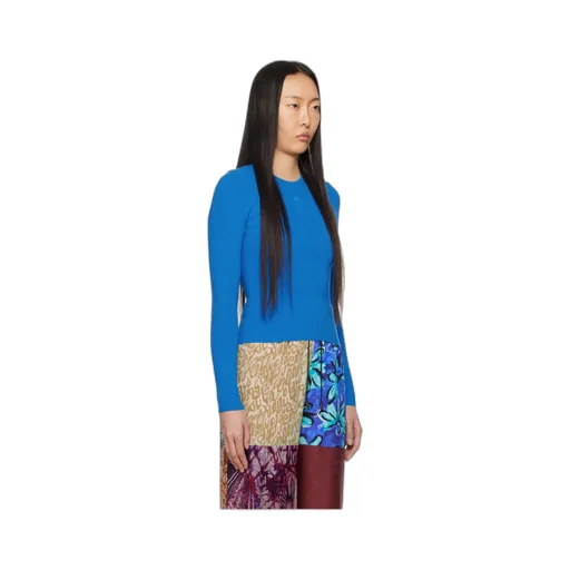 Long-Sleeved Ribbed Sweater