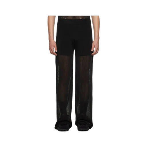 Mesh Logo Pattern Trousers