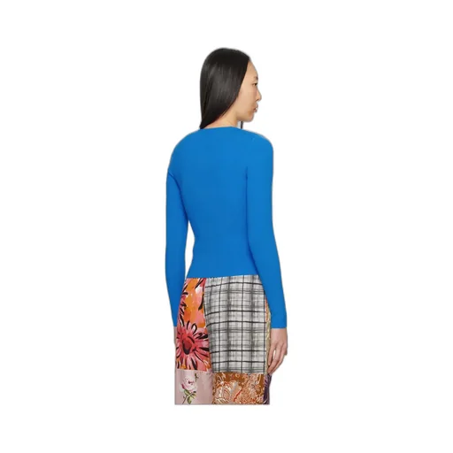 Long-Sleeved Ribbed Sweater