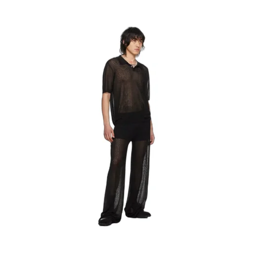 Mesh Logo Pattern Trousers