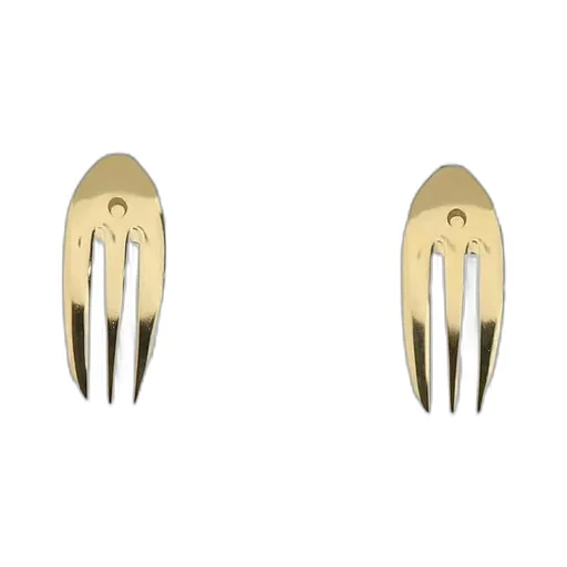 Reassembled Cutlery Clip-On Earrings