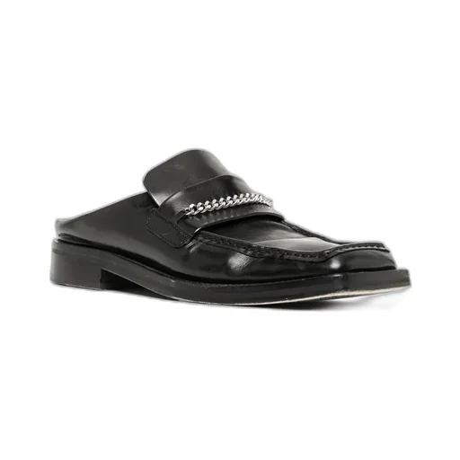 Logo Slack-Heeled Muller Shoes