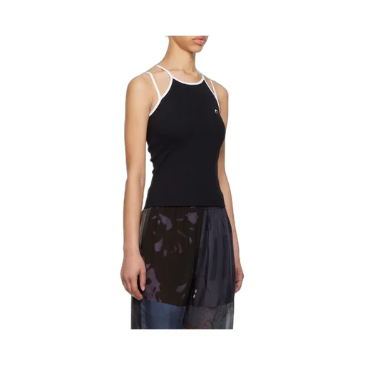 Tennis Court Contrast-Trim Top