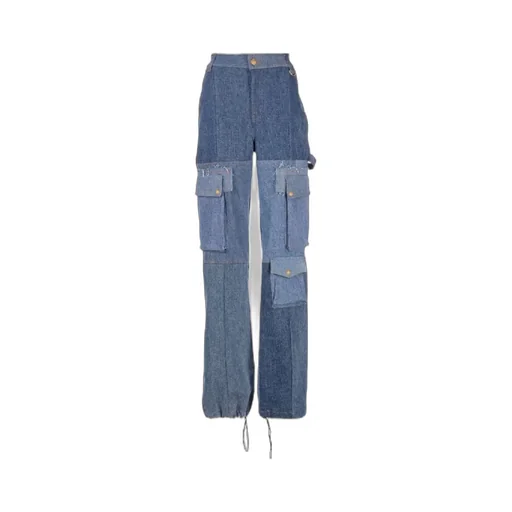 Patchwork Cargo Jeans