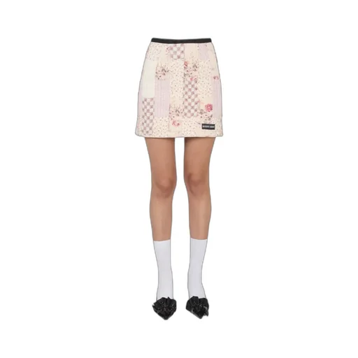 Patchwork Logo Skirt