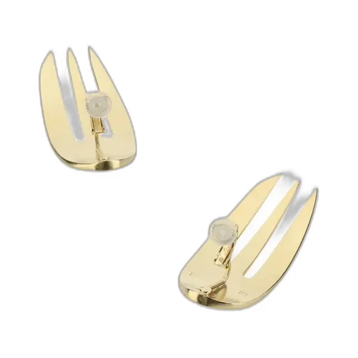 Reassembled Cutlery Clip-On Earrings