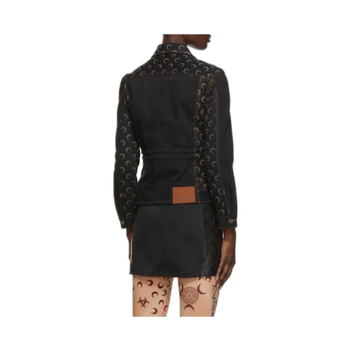 Moon Motif Denim Jacket