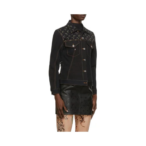 Moon Motif Denim Jacket