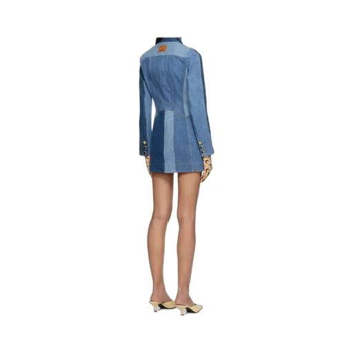 Patchwork Denim Dress