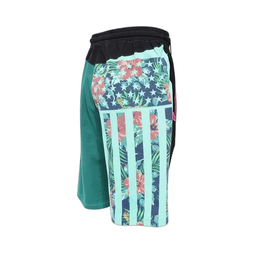 Colour-Block Drawstring Shorts