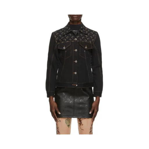 Moon Motif Denim Jacket