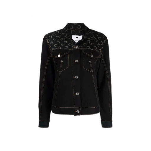 Moon Motif Denim Jacket