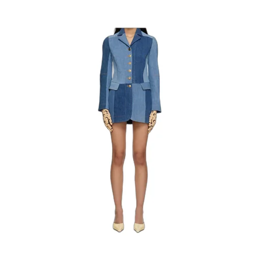 Patchwork Denim Dress