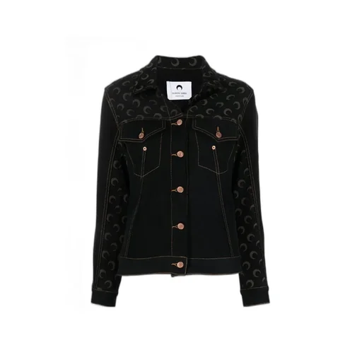 Moon-Print Denim Jacket