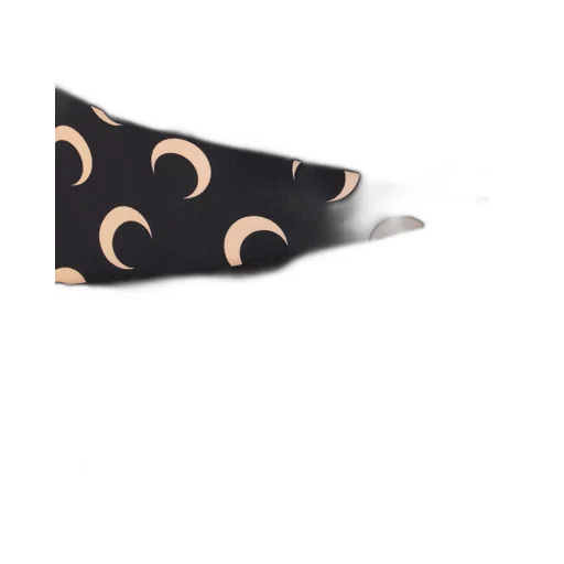 Crescent Detailed One-Shoulder Dress