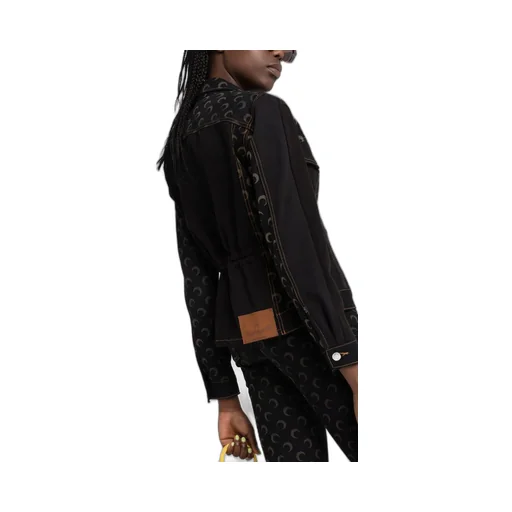Moon Motif Denim Jacket