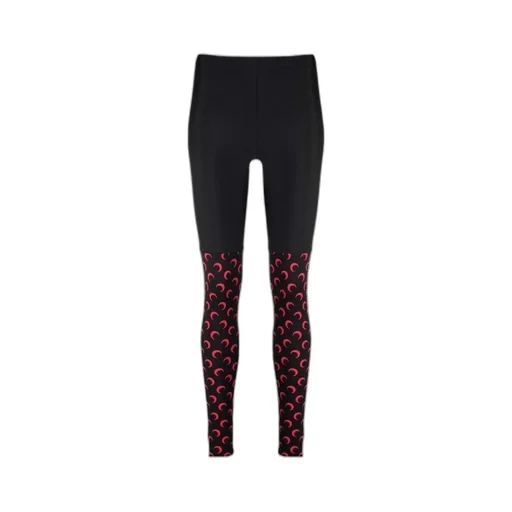 Crescent Moon-Print Leggings