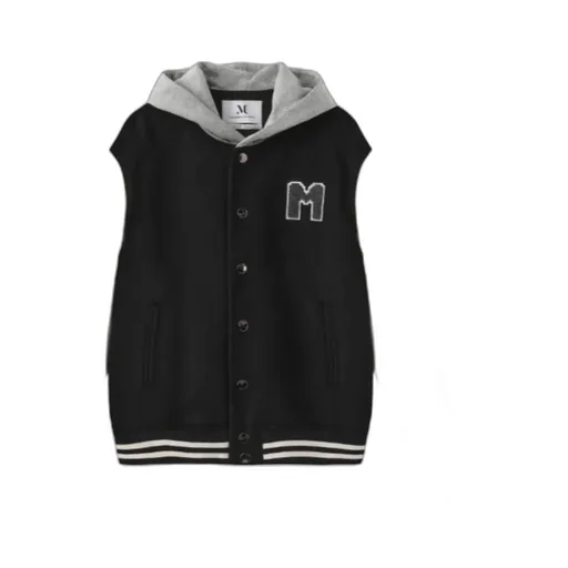 Varsity Jacket With Embroidered Logo And Graphic Loading