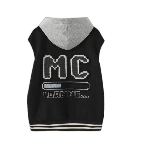 Varsity Jacket With Embroidered Logo And Graphic Loading