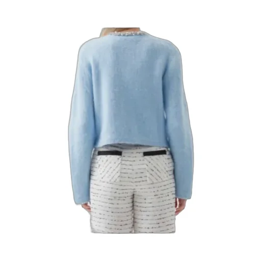 Long-Sleeved Crew Neck Jacket
