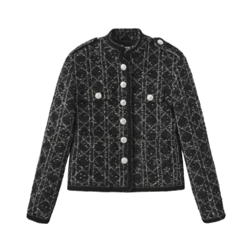 Stand Collar Lace Jacket
