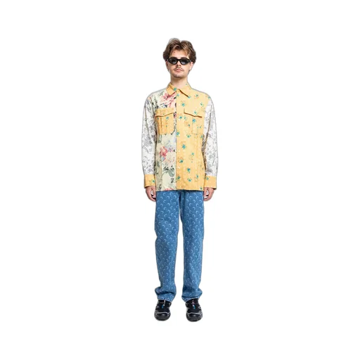 Floral Printed Long Sleeved Shirt