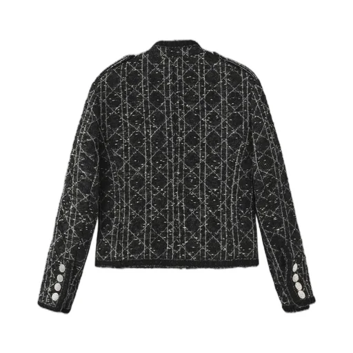 Stand Collar Lace Jacket