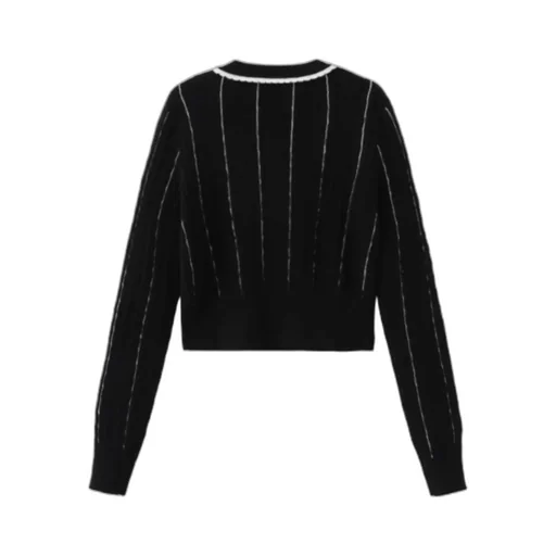 Long-Sleeved Knitted Cardigan