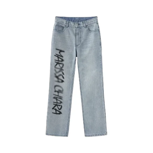 Spray-Painted Denim Trousers