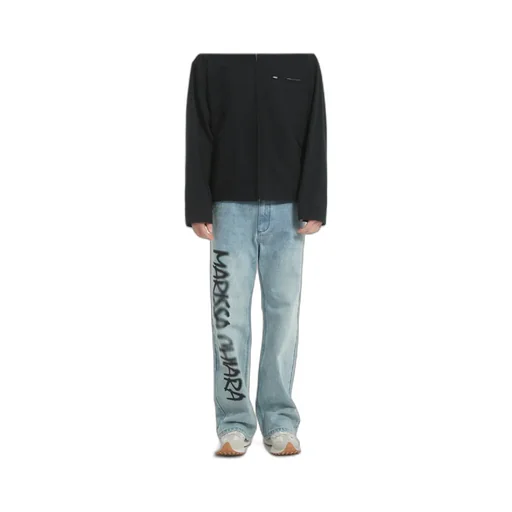Spray-Painted Denim Trousers