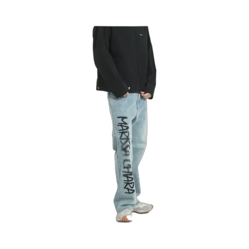 Spray-Painted Denim Trousers