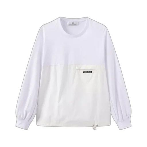 Long-Sleeved Paneled T-Shirt