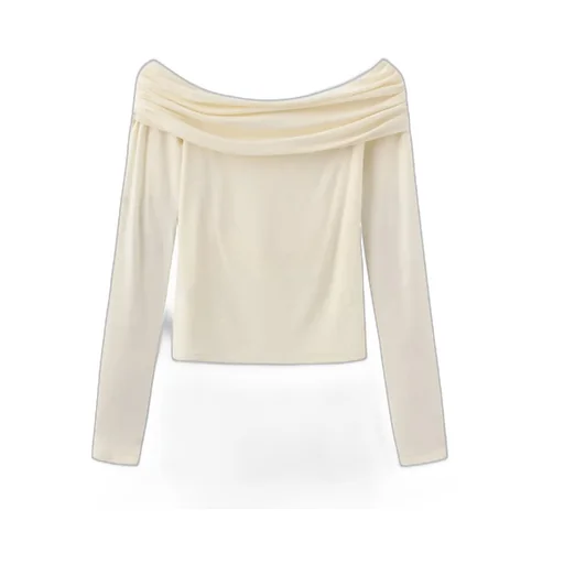 Stacked Collar Long-Sleeved Bottoming Shirt