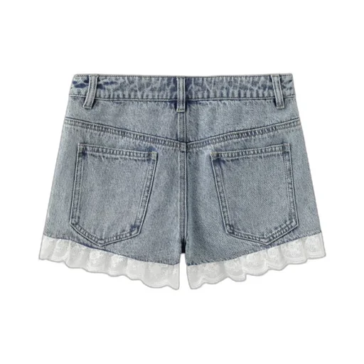 Belt Loop Denim Shorts