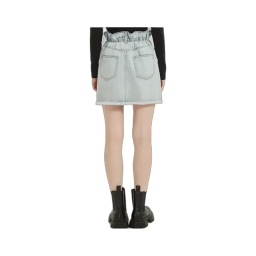 Denim Skirt With Belt Loops