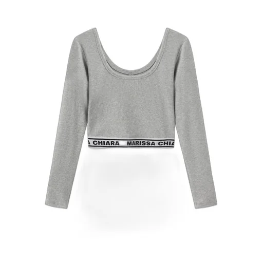 Long Sleeve Cropped T-Shirt