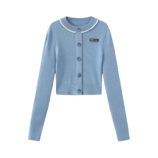 Long-Sleeved Knitted Cardigan